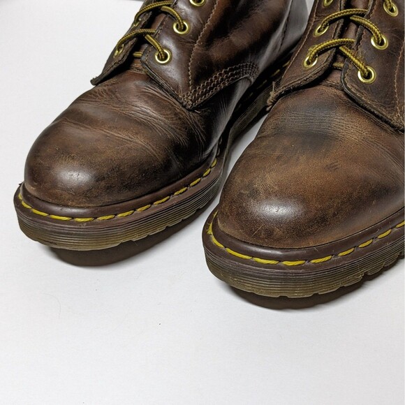 Vintage Dr Martens Boots 939 Ben US Men 9 EU 39 Brown Leather England 90s Y2K - Picture 4 of 10